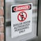 Signmission Boiler Room Authorized Danger Sign, Vinyl Decal, 7in W x 10in L, 2PK OS-2PACK-DS-D-710-V-1048 - alternate 6